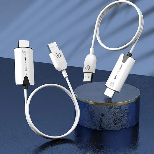 EDUP Wireless HDMI-Compatible Transmitter and Receiver 1080P@60Hz Extender Long Range Video Audio Projection Plug and Play for Desktop PC Computer Projector Monitor