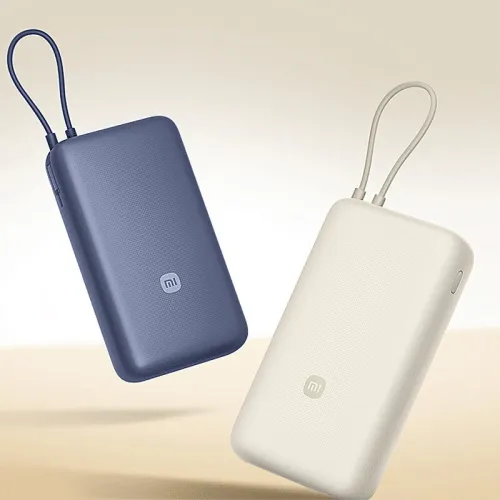 Xiaomi 33W 74Wh 20000mAh Built-in Type-C Cable Power Bank External Battery Power Supply with 2 Inputs & 3 Outputs Fast Charging for iPhone 15 14 13 for Huawei Pura 70 Ultra for Xiaomi Civi 4 pro