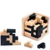 Wooden Cube Puzzle Letter 54T/54L Luban Locking Creative Educational Toy Brain IQ Mind Early Learning Game Gift Children