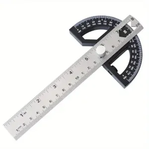 Woodworking Edge Ruler Protractor Angle Gauge Measure Carpenter Tool