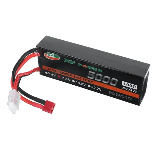 XF POWER 11.1V 5000mAh 100C 3S LiPo Battery T Deans Plug for RC Drone