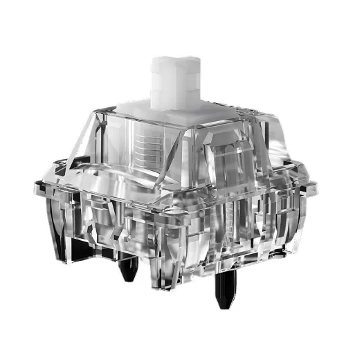 10/30/70Pcs Gateron Magnetic Jade Air Switch Set Hall Effect Linear Feel Transparent RGB Housing Adjustable Actuation Travel HiFi Sound