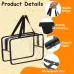 Clear Black Toy Storage Bags 4-Pack Large Size x2 Extra Large Size x2 Large Size x4 Extra Large Size x4