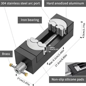 Mini Fractal Vise Jaw Opening 85mm Aluminum Alloy Handle Compact Design High Precision Clamping Industrial Grade Construction Professional Tools