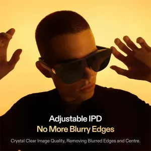 XREAL One AR Smart Glasses 477" HD Screen 3DoF Space Hovering 3D Real Glasses for iPhone Switch PS5 Game Private Cinema