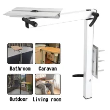 Artudatech Rv Table Leg Swivel Marine Folding & Adjust 360Campervans Motorhome Table Leg