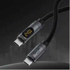 Hagibis PD240W USB-C Fast Charger Cable 1M 2M Silicone Charging Cord with LED Display for iPhone 16 16 Pro Max for SAMSUNG HUAWEI XIAOMI