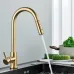 304 Stainless Steel Pull-out Faucet Straight Nozzle Kitchen Pull-Out Faucet with Sprayer Mode Steam Mode