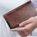 BULLCAPTAIN Genuine Leather Mens Long Wallet Large-capacity Coin Purse RFID Blocking Credit Card Holder Multifunctional Handbag Clutch Wallet