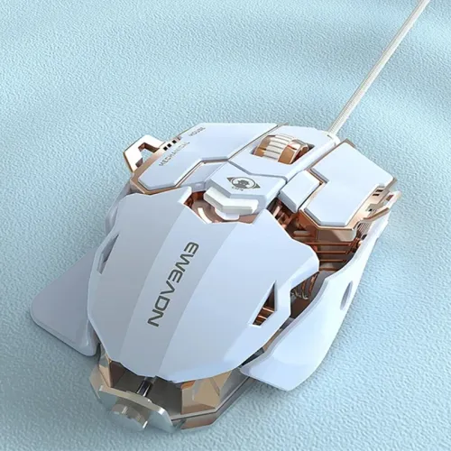 EWEADN G5 Wired Gaming Mouse RGB Light 12800DPI Full Key Macro Programming E-Sports Gamer Mice