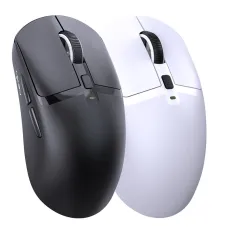 HXSJ T10 Three-mode Wireless Gaming Mouse with RGB Charging Dock S205 Sensor 12000DPI 1KHz Report Rate 58g Lightweight 6-Keys Programmable Gamer Mice for PC Laptop Computer