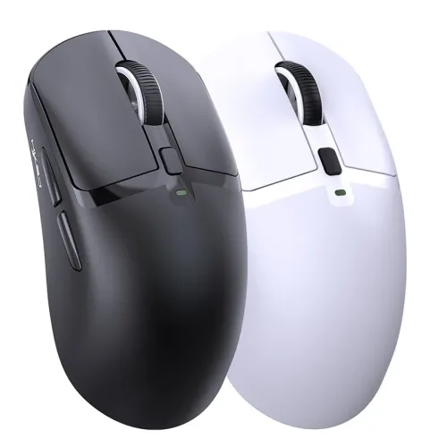 HXSJ T10 Three-mode Wireless Gaming Mouse with RGB Charging Dock S205 Sensor 12000DPI 1KHz Report Rate 58g Lightweight 6-Keys Programmable Gamer Mice for PC Laptop Computer