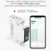 Tuya Intelligent Circuit Breaker with Metering 1P 63A DIN Rail Support 3 Timing Modes Multiple Safety Protecting APP Remote Control Compatible with Alexa Google Assistant for Household Appliances