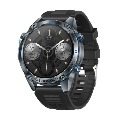 Senbono G100 1.46-inch AMOLED Display Built-in 128MB+128MB GPS 5ATM Waterproof bluetooth Call Heart Rate Blood Oxygen Monitor Sleep Monitoring Multi-sport Modes SOS Call Smart Watch