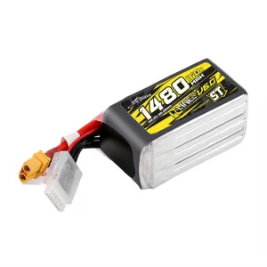 Tattu R-Line Version 6.0 22.2V 1480mAh 160C 6S ST Lipo Battery XT60 Plug for SpeedyBee Master 5 V2 DarwinFPV CineApe35 6S iFlight Nazgul XL5 ECO 6S Nazgul DC5 ECO DJI O3 HD 6S RC Drone FPV Racing