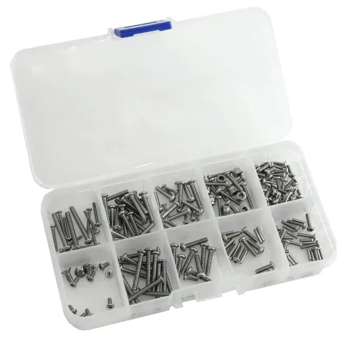 Stainless Steel Hexagonal Screw Nut Screw Kit for 1/18 TRX4M RC Car