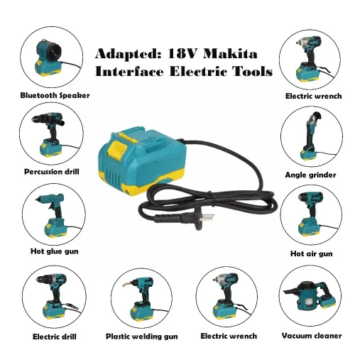 20V 35A DC Power Adapter For Makita 18V Interface Electric Tools High Compatibility Easy Installation Cordless Tool Accessories
