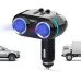 YANTU 12V-24V Car Power Socket Car Charger 2USB Charging Port 3.1A QC3.0 Fast Charger Cordless