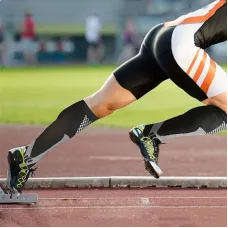 2 Pairs Professional Sports Compression Socks Breathable Sweat-absorbent Calf Socks for Cycling Football Outdoor Sport