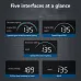 Geyiren M8 OBD2 HUD Head-up Display Car Digital Speedometer Smart System Speed Mileage Water Temp RPM Projector for Car Glass