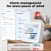Smart Wifi bluetooth/Zigbe Temperature Humidity Sensor with Backlight Real-Time Monitoring High Accuracy Adjustable Stand Compatible with Tuya Smart Smart Life Amazon Alexa Google Home