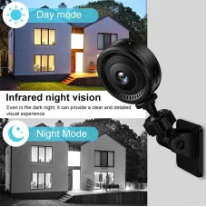 C8 1080P HD Mini Smart Wireless WiFi Camera with 140 Wide Angle Infrared Night Vision Motion Detection App Alerts Two-Way Audio for Indoor and Outdoor Home Security