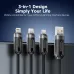 Toocki TQ-X62 6A 66W USB-A to Type-C/Micro/iP Cable Digital Display Fast Charging Data Transmission Thicken Copper Core Line 1.2M Long for iPhone 16 15 14 13 Pro for Huawei Mate XT for Xiaomi MIX Fold4 for Samsung Galaxy Z Fold6