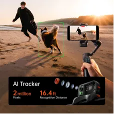 Hohem iSteady V3 Ultra Gimbal Stabilizer for iPhone with AI Auto Tracking Detachable Touchscreen Remote Phone Gimbal