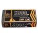 ZOP Power 7.4V 5000mAh 120C 2S Lipo Battery T Deans Plug Hard Case for RC Car