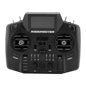Radiomaster GX12 Dual-Band Dual 1W Gemini Xrossband ExpressLRS ELRS Radio Transmitter with GX01 Fully CNC Aluminum 3D Digital Hall Sensor Gimbals for FPV Racer Drone