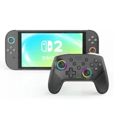 DATA FROG S80 Switch2 Wireless Game Controller Wired bluetooth Gamepad with RGB Light Support Six Axis Motion Trubo Vibration Function Programmable Compatible with Switch/Switch OLED/Switch Lite/Switch2/PC