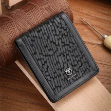BULLCAPTAIN Men's Genuine Leather Wallet Business Casual Cash Clip Multifunctional RFID Antimagnetic Multi-Card Slot Coin Purse
