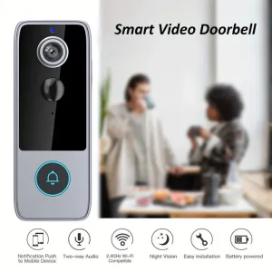 M21 1080P HD Tuya WiFi Video Doorbell Intelligent Night Vision 155 Wide Viewing 2-way Audio IP65 Waterproof 4000mAh Battery APP Remote Monitoring Visual Door Bell Supports PIR
