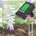 6 in 1 Digital Soil Tester PH Meter Fertility Soil Moisture Sunlight Ambient Humidity Temperature Monitor Detector Garden Soil Analyzer