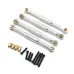 4PCS Upgraded Metal Lower Linkage Rods for FMS FCX18 LC80 Land Cruiser 1/18 RC Cars Vehicles Models Spare Parts