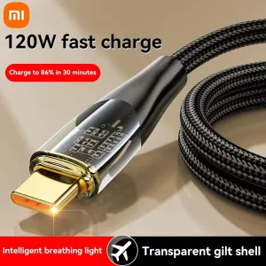 6A 120W USB-A to Type-C Cable Fast Charging Data Transmission Copper Core Line 1M/2M Long for iPhone 16 15 15 Plus for Huawei Mate XT for Xiaomi MIX Fold4 for Samung Galaxy Z Fold6