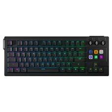 K1 Pro AI Wired Mechanical Gaming Keyboard with 3 Knobs and 6 LCD Keys Hot-swappable Gasket Sturcture RGB Light Gamer Keyboards