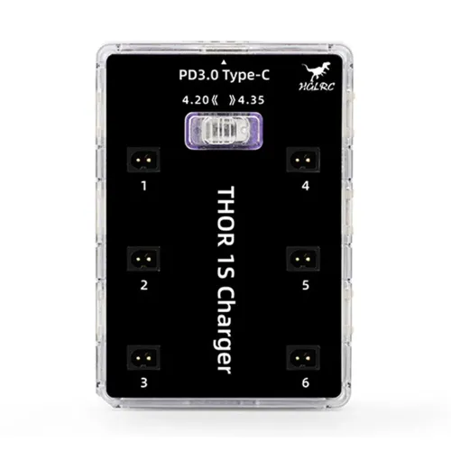 HGLRC 1S V2 6-way LiPo Battery Charger Charging Board Charger for RC Model FPV Drone