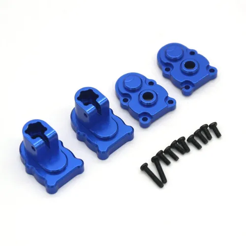 4PCS Upgraded Metal Rear Wheel Seat Gear Cover for FMS FCX24 1/24 RC Car POWER WAGON Vehicles Models Spare Parts