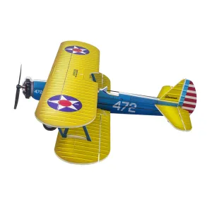 Dancing Wings Hobby E25 Stearman PT-17 Kaydet 450mm Wingspan PP Material RC Airplane Biplane Flying Wing KIT/ KIT+Power Combo