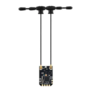 RadioMaster XR3 Nano ExpressLRS ELRS 2.4GHz/900MHz/Dual-Band Multi-Frequency Dual T-Antenna Diversity Receiver for Radiomaster TX16S Boxer GX12 Pocket Radio