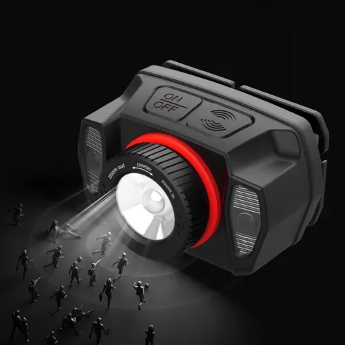 XPG+LEStrong Headlamp LEHead Light Built-In Battery Usb Charging New Wave Sensing Zoom Strong Head Light