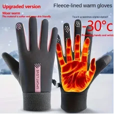 XANEWinter Gloves for Women Fleece-Lined Windproof Warm Touchscreen-Compatible Anti-Slip Cycling Gloves for Skiing Hiking Outdoor Sports