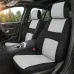 4pcs Car Seat Covers Full Set Fits Most Cars Trucks SUVs Grey