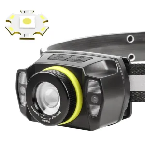 Bikight Smart Sensor USB Rechargeable LEHeadlamp Zoom Headlight Fishing Accessories Work Light Camping Head Lamp Flashlight