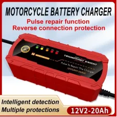 12V 2A Motorcycle Battery Charger Fully Intelligent Led Digital Display Pulse Repair Function