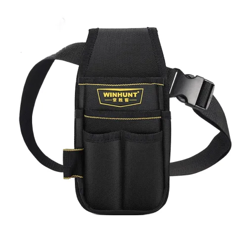 Tool bag Electrician Bag Waist Bag Thickened Canvas Oxford Cloth Hardware Tools Small Professional Tool Kit Multifunctional Waist Pack with Adjustable Belts