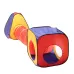 2.8M Three In One Outdoor Children's Tent Crawl Tunnel Cubic Shape Playhouse for Kids