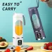 450ml Portable Juicer Cup 12 Blade Head USB Charging Mini Blender Electric Juicer 3 Gears Double Cover Fruit Mixer