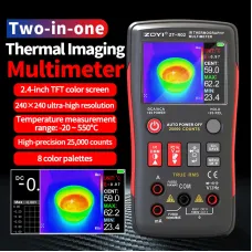 ZOYI ZT-R02 Infrared Thermal Imaging Camera 96x96 Resolution 8-14m Wavelength Type-C USB Rechargeable Adjustable Temperature Range Portable Heat Measurement Tool